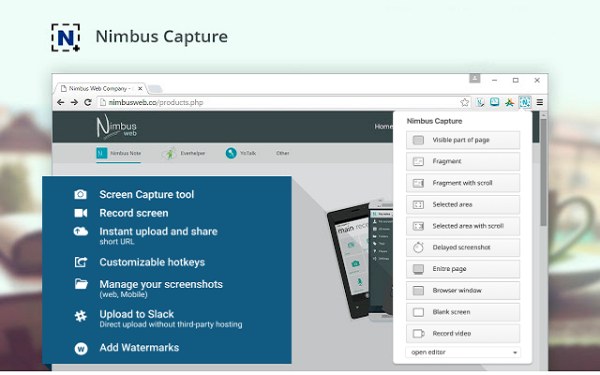 Nimbus Skärmdump & Screen Video Recorder