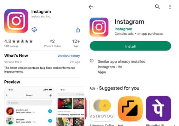 Geninstaller Instagram