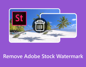 הסר את סימן המים של Adobe Stock