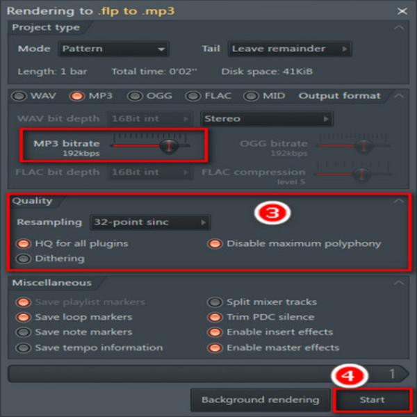 שמור את הקובץ FL Studio