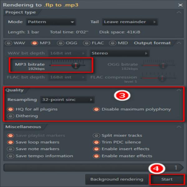 บันทึกไฟล์ FL Studio