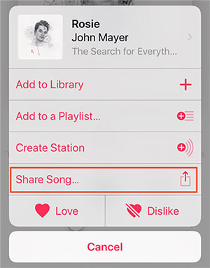 Compartir canciones iPod a través de Airdrop