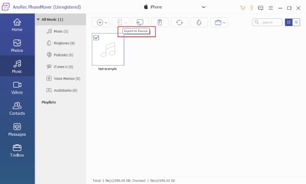 パソコンからiPhoneに音楽を転送 Anyrec