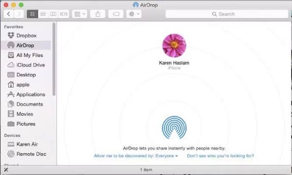 Kapcsolja be az Airdropot Mac és iPhone rendszeren