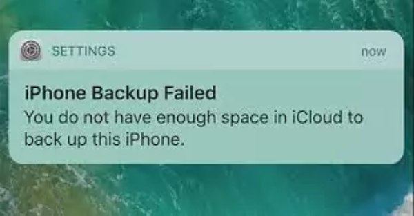 iPhone-Backup fehlgeschlagen