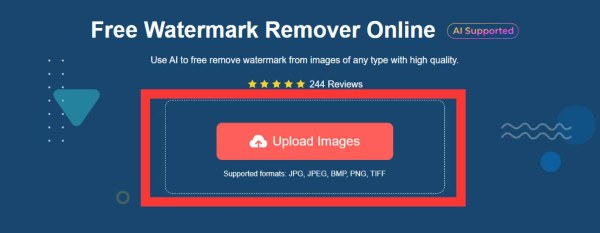 Upload Images to Anyrec Free Watermark