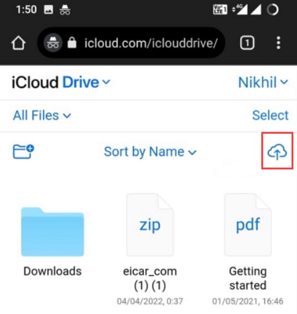 Ανεβάστε το Samsung Notes iCloud