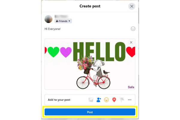 Facebook Wybierz GIF