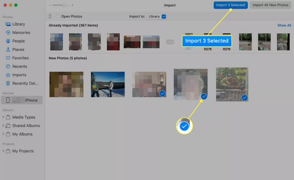 Mac Photos Import Selected