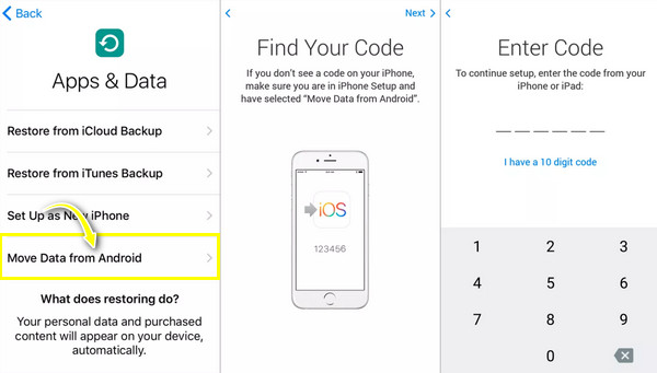 העבר אנשי קשר עם העבר ל-iOS