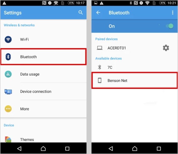 Apri Bluetooth