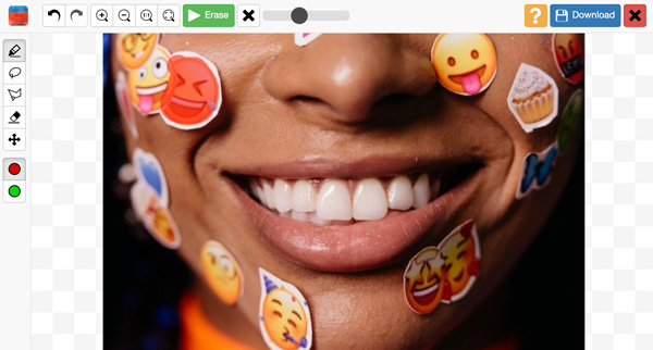 Verwijder Emoji met Inpaint