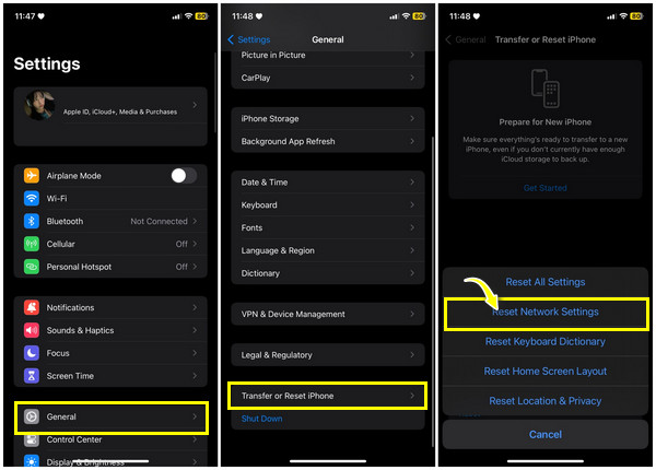 Reset Network Settings