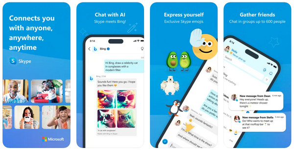 Skype Facetime באנדרואיד