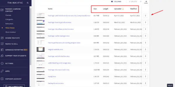 Thinkific Video Hosting