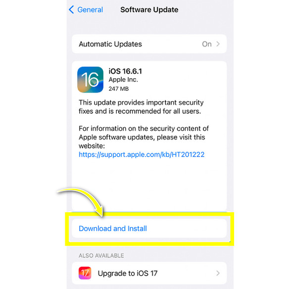 Ενημερώστε το iOS