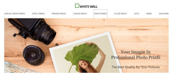 Whitewall for stor utskrift av bilder