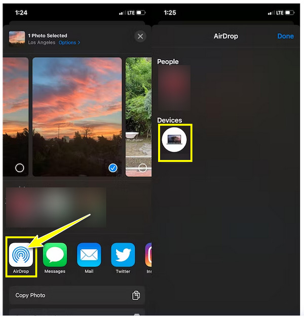 Aidrop שתף תמונות
