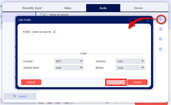 AnyRec Customize Audio Profile