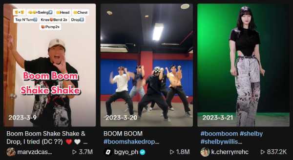 Boom Shake Drop TikTok Dance Trend