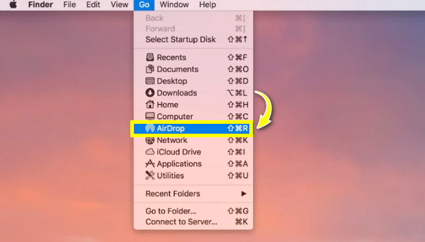 Schakel AirDrop in op Mac