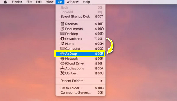 הפעל את AirDrop ב-Mac