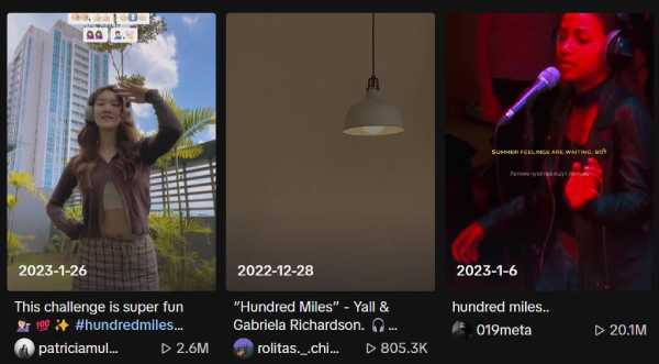Yüz Miles TikTok Dans Trendi