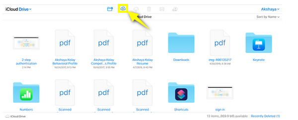 העלאת iCloud