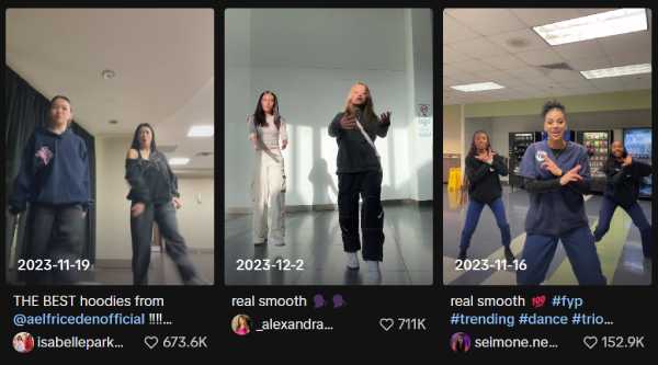 Tendência de dança TikTok realmente suave