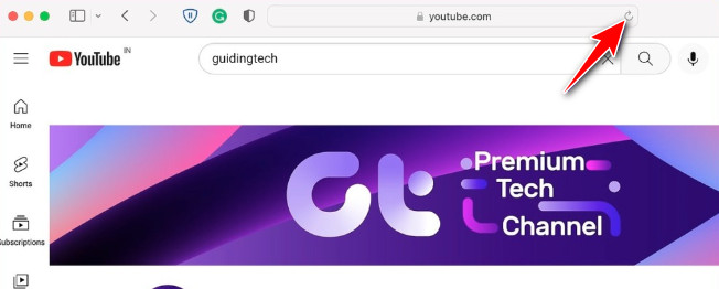 Actualiser la page