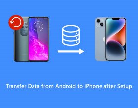 Tiedonsiirto Androidista iPhoneen asennuksen jälkeen