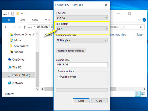 פורמט USB