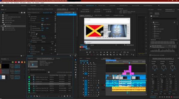 Editor video Adobe Premiere Pro 4K