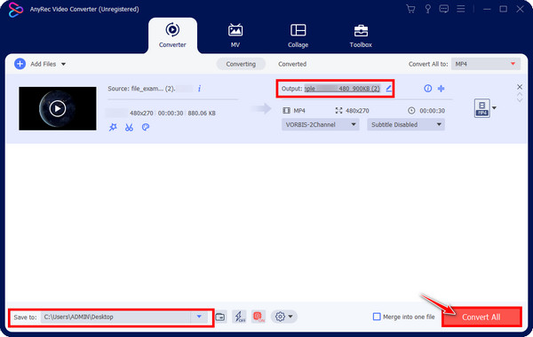 AnyRec Convert LRV to MP4