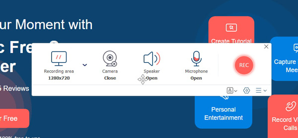 AnyRec Online Registra video dal sito web