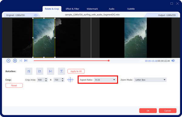 AnyRec Set Aspect Ratio