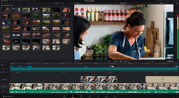 Editor video DaVinci Resolve 4K