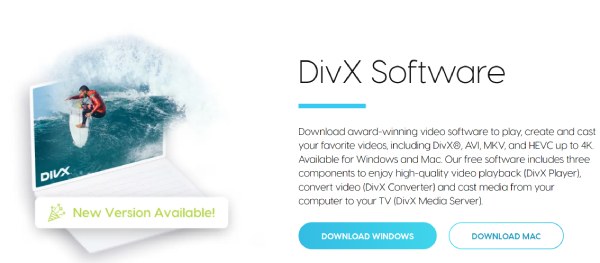 DivX プレーヤー