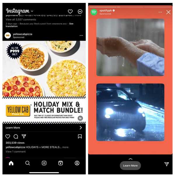 Längd på Instagram-annonser