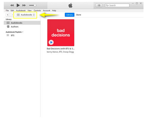 iTunes Opret lydbog