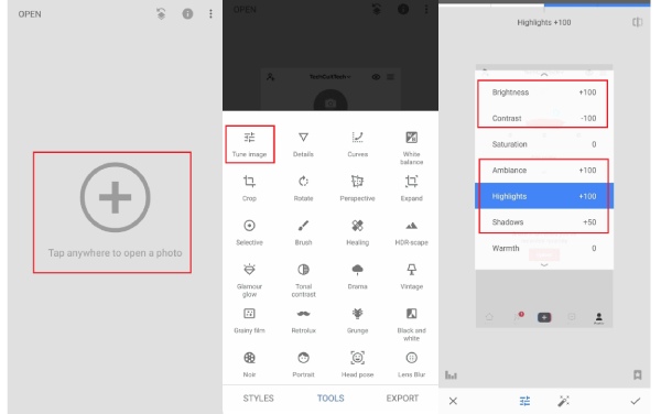 Entfernen Sie Screenshot-Kritzeleien auf Android