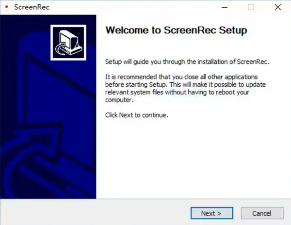 تثبيت ScreenRec
