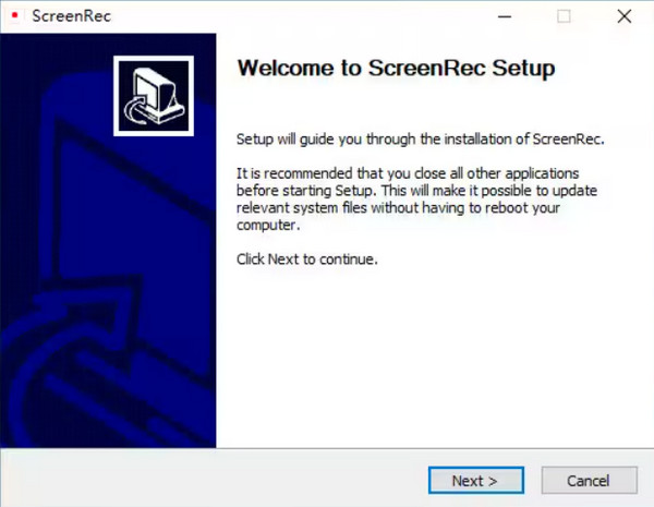 התקנת ScreenRec