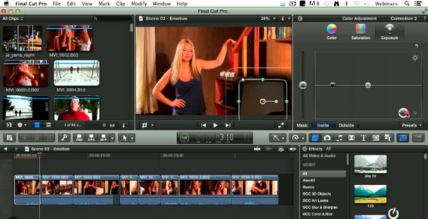 Editor di mascheramento video di Adobe Premiere Pro