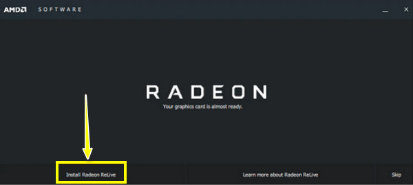 Installa Radeon Live