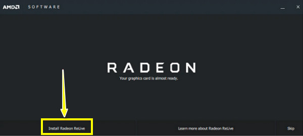 Radeon Liveをインストールする