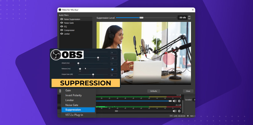 Make Use of The OBS Noise Suppression