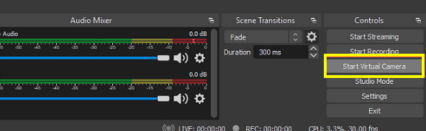 OBS Start Virtual Camera