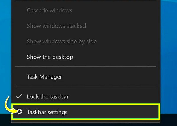 Windows 10 작업 표시줄 설정