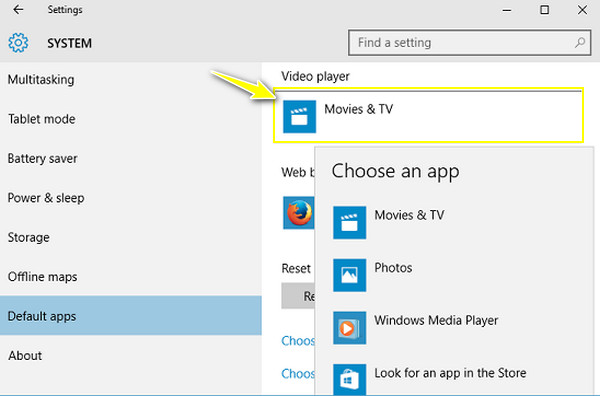 Windows elige un nuevo reproductor